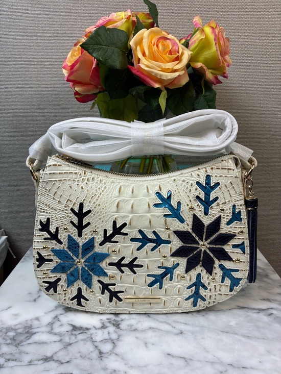Brahmin Handbags - Brahmin Snowball Snowdrift Melbourne Shayna Croc Embossed Shoulder Bag ❄️ ❄️